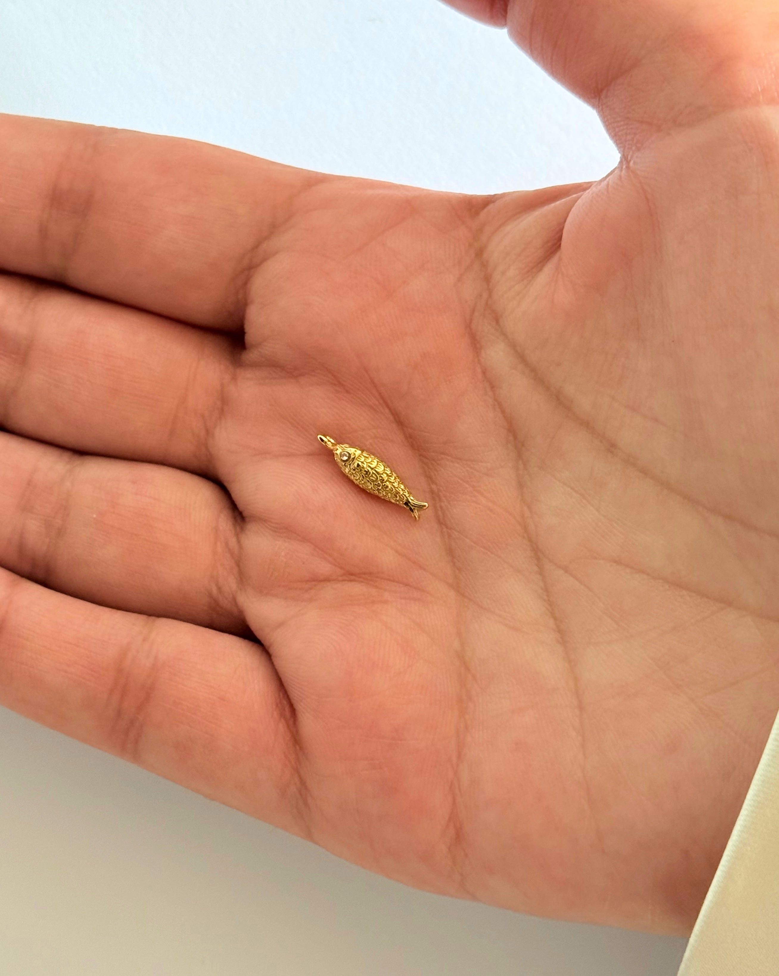 Fiskhänge med zirkonsten