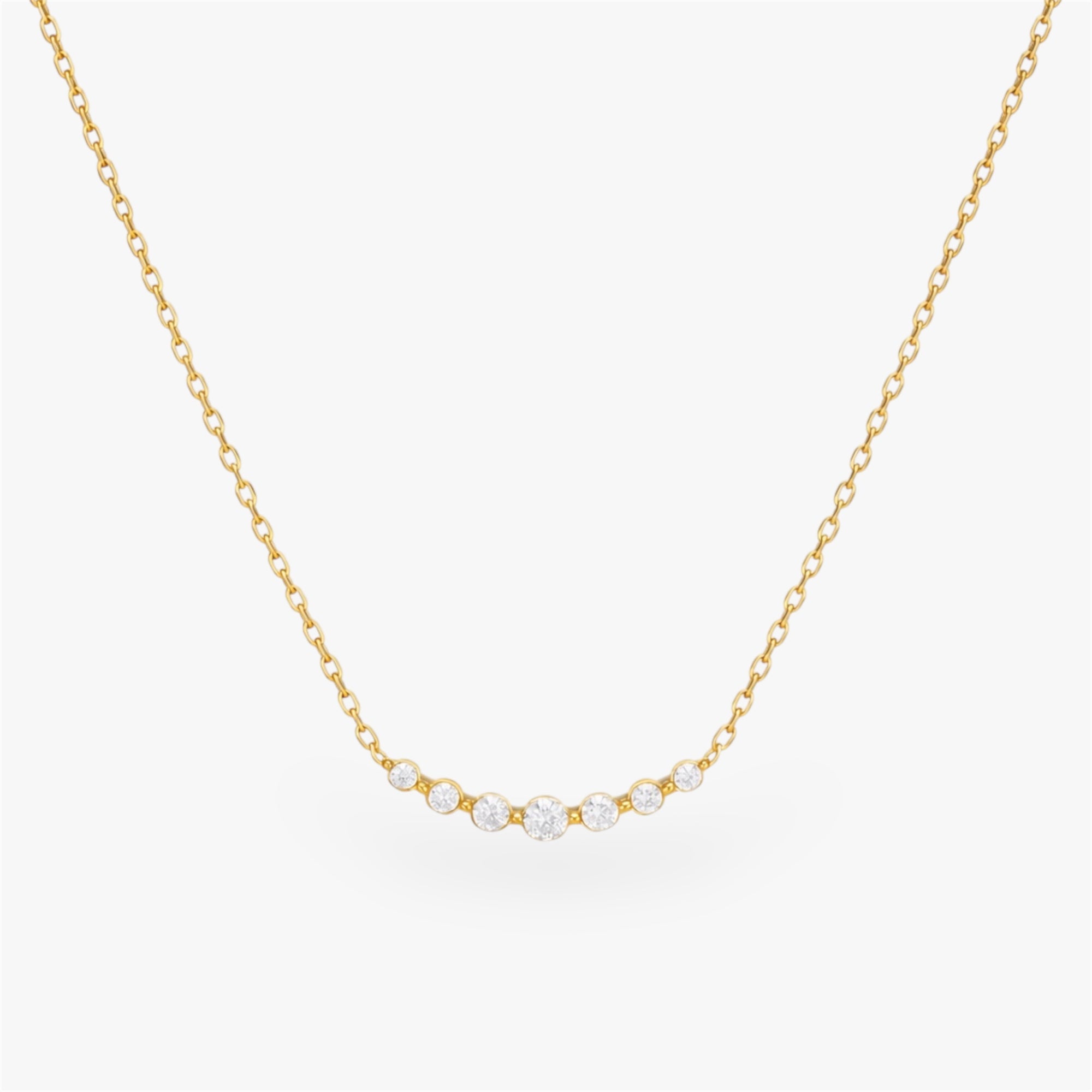 Kristallhalsband - 7 stenar