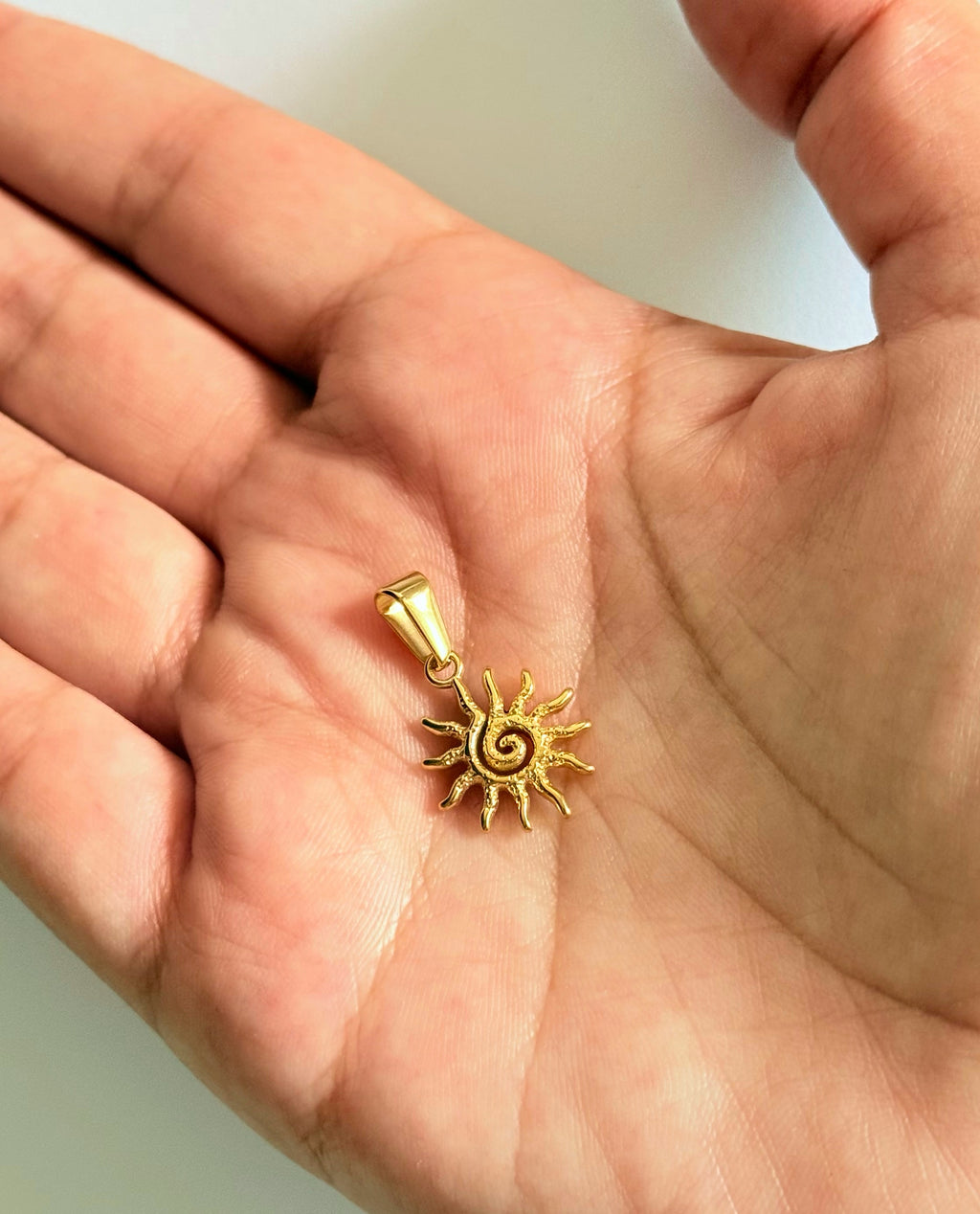 Spiralformad solhänge