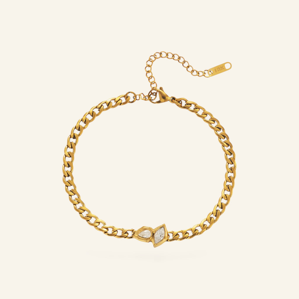 Guldpläterad armband