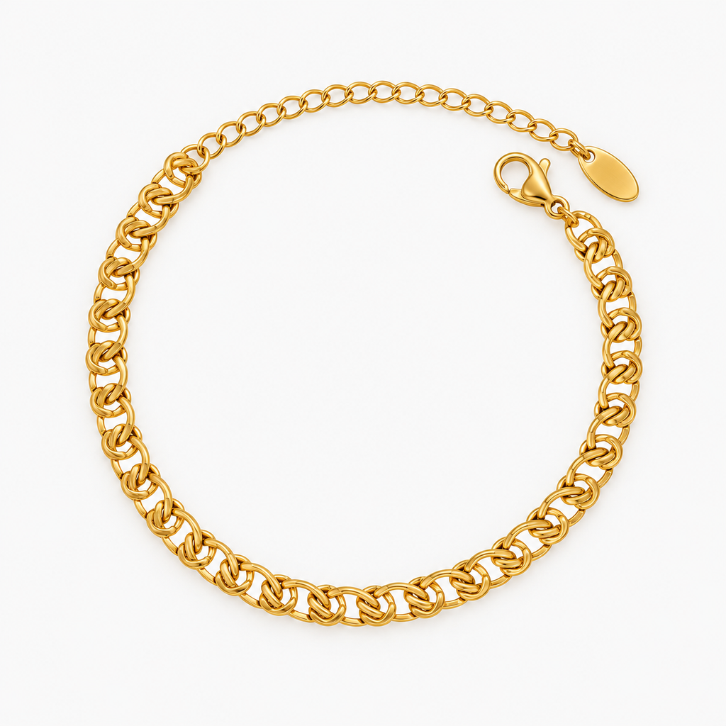 bismarck armband med guldplätering