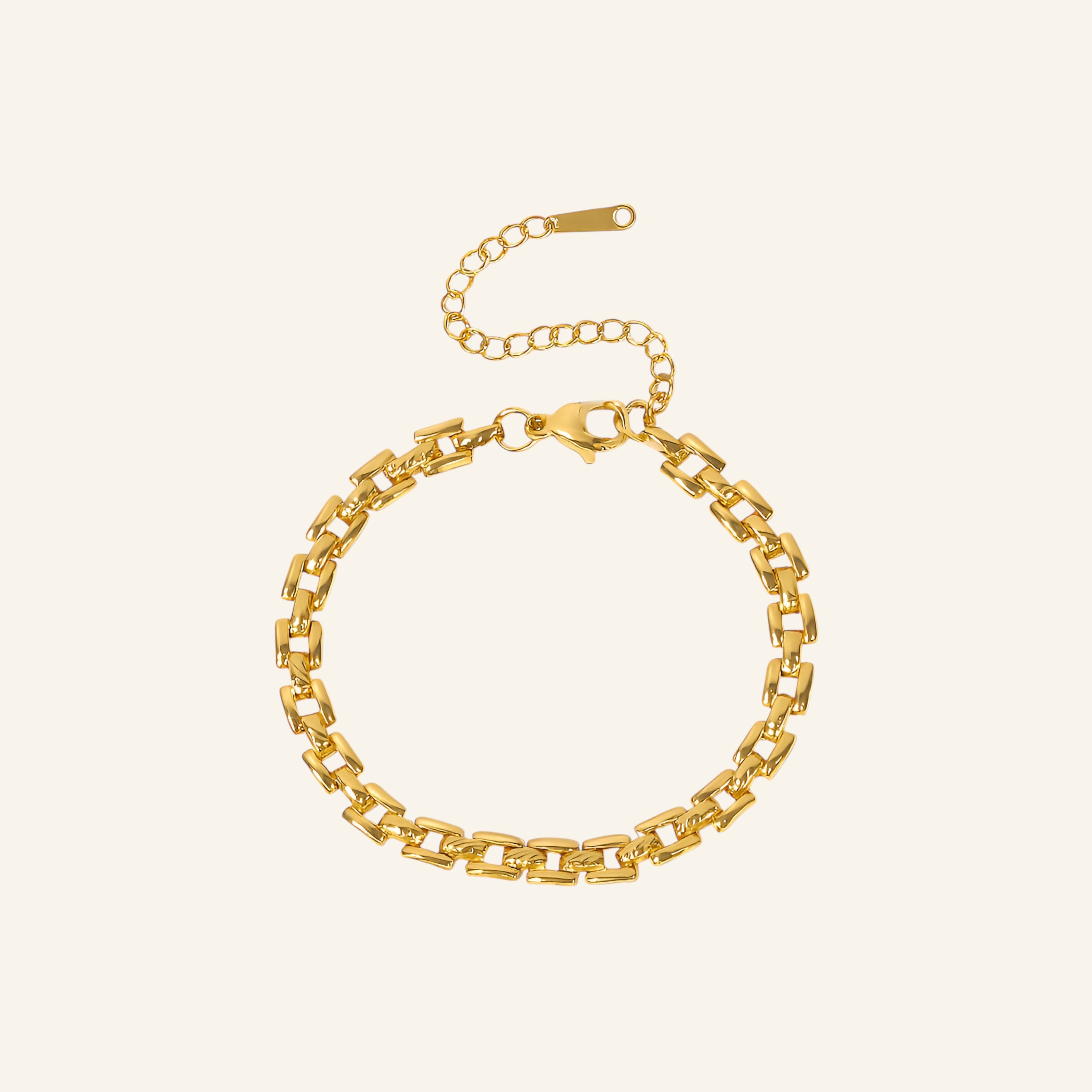 Länkformat armband