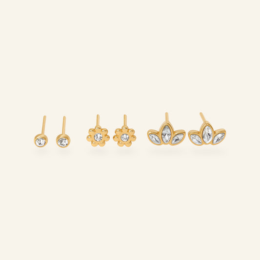 Set petite - 3 par örhängen