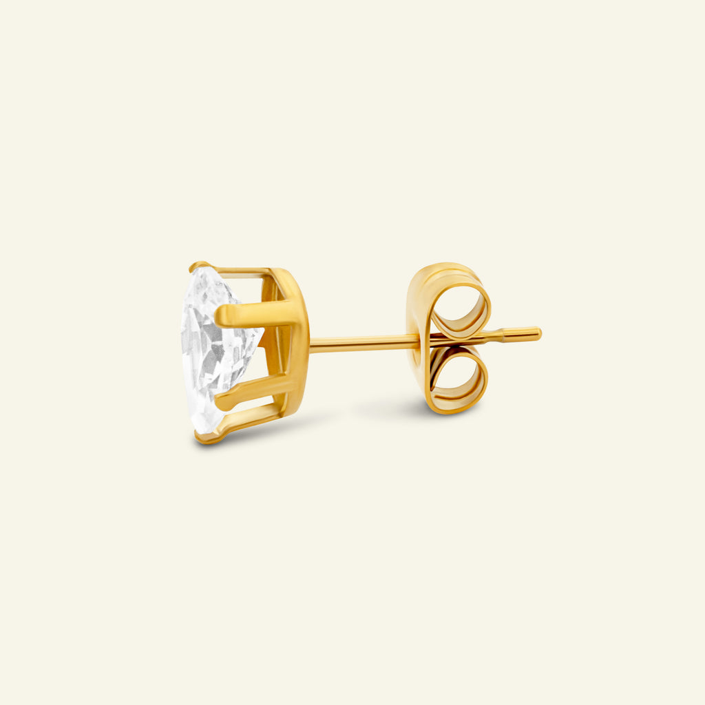 Örhängen Royal grön - droppformade med kristall