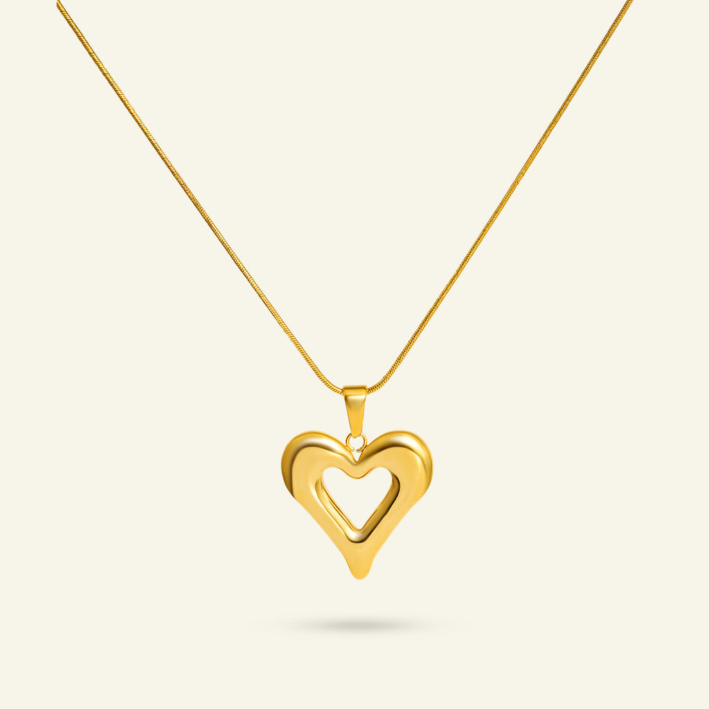Guldhange hjärta vattentåligt  kedja ingår ej