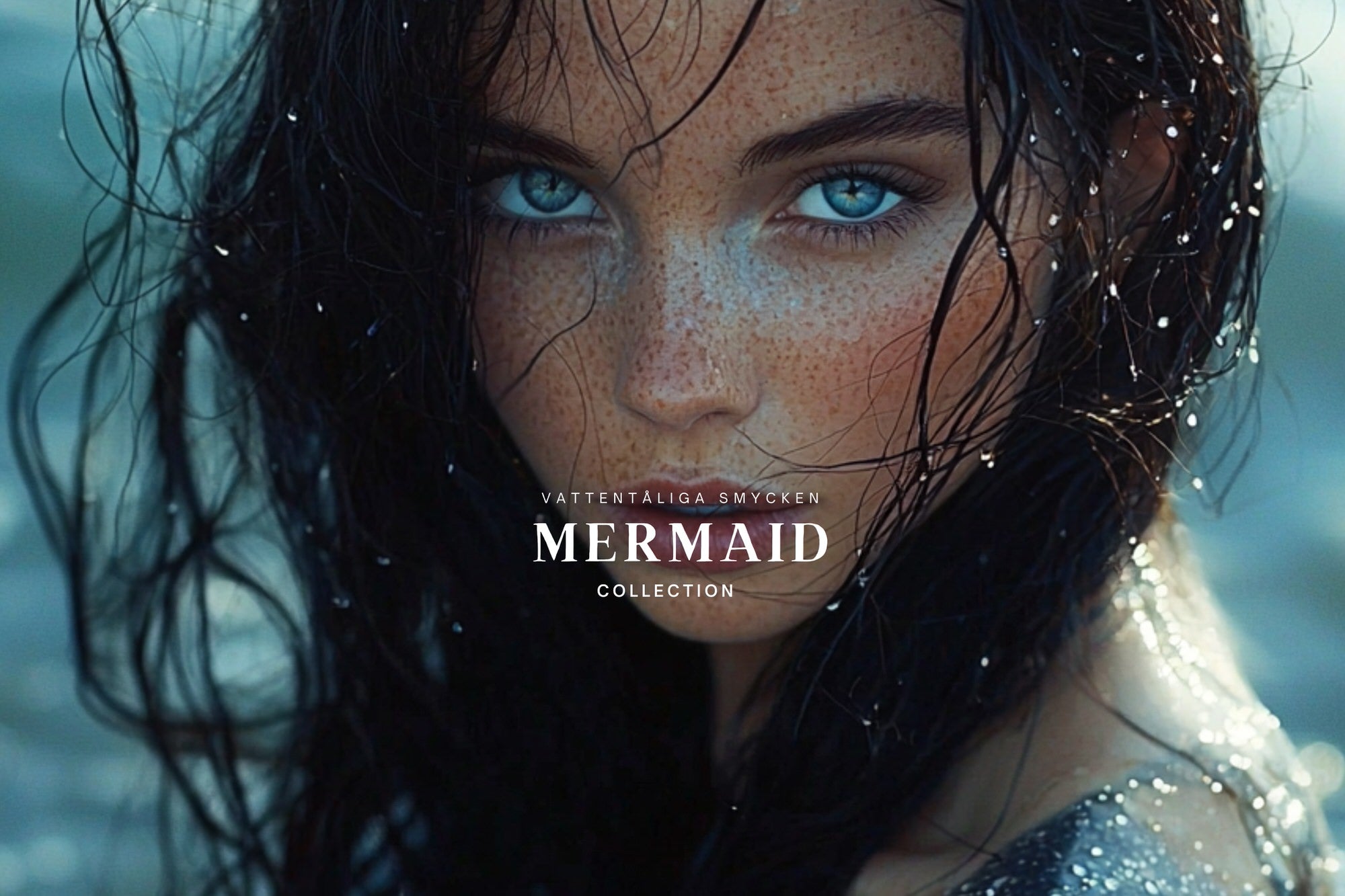Vattentåliga smycken - Mermaid collection kampanjbanner