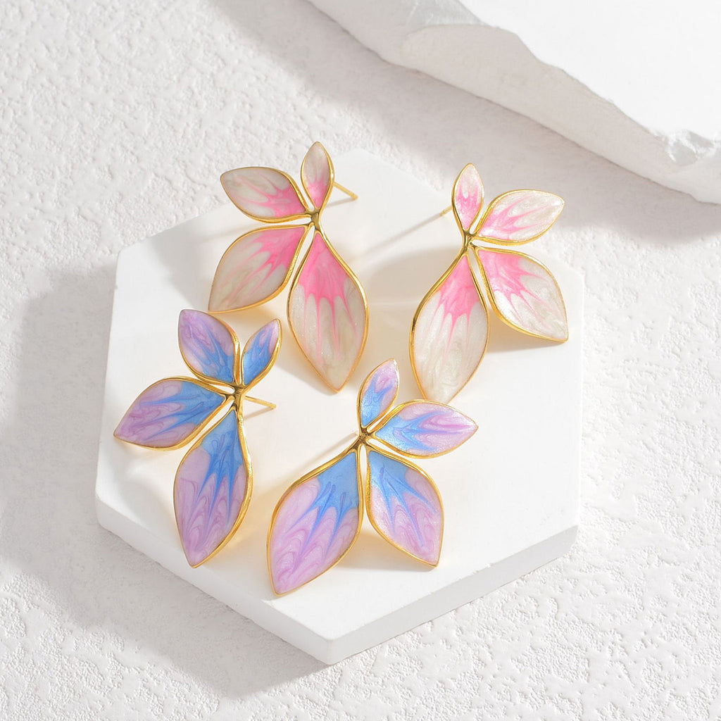 Örhängen Leafy Purple