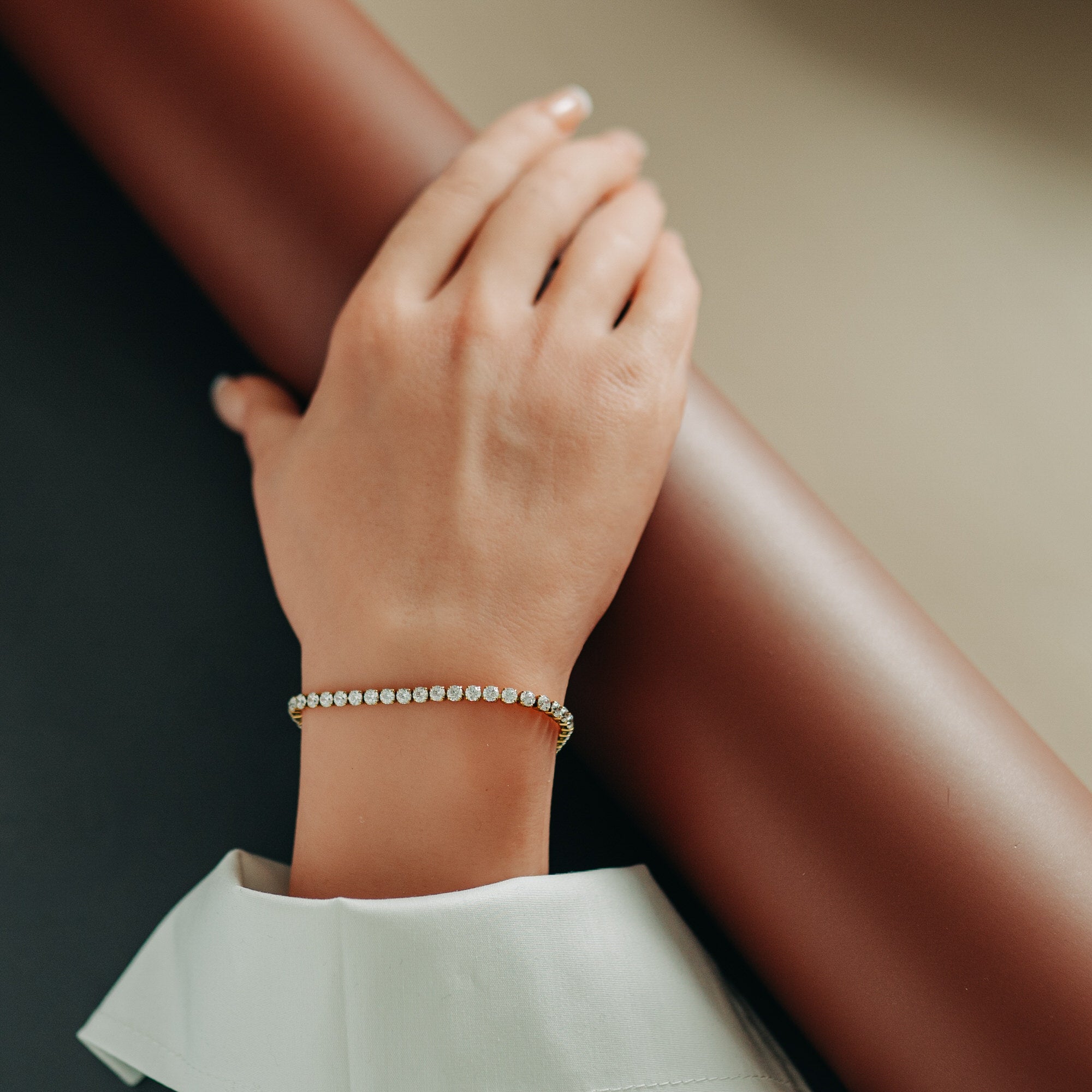 Klassiskt tennisarmband