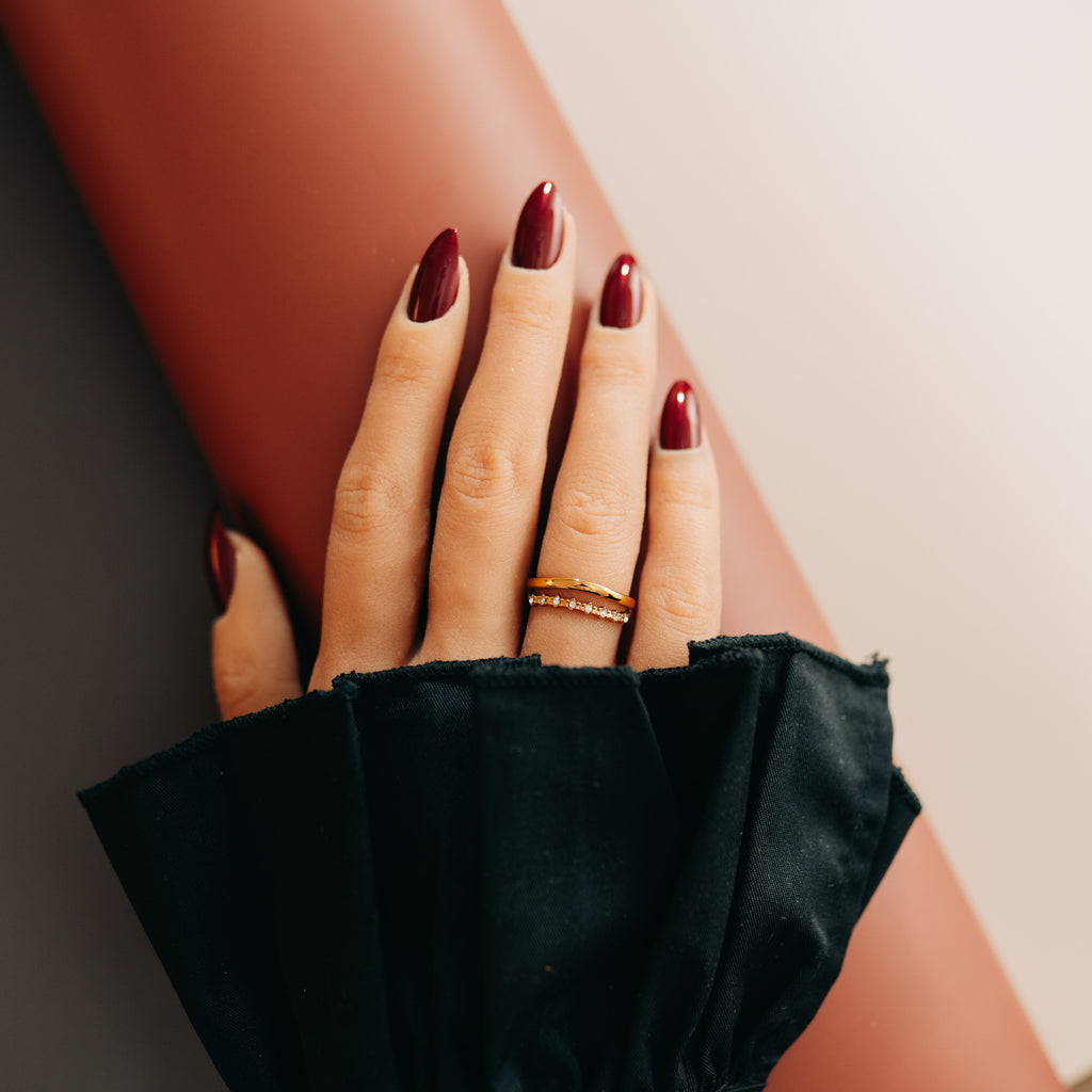 Zirkonring med tunn design