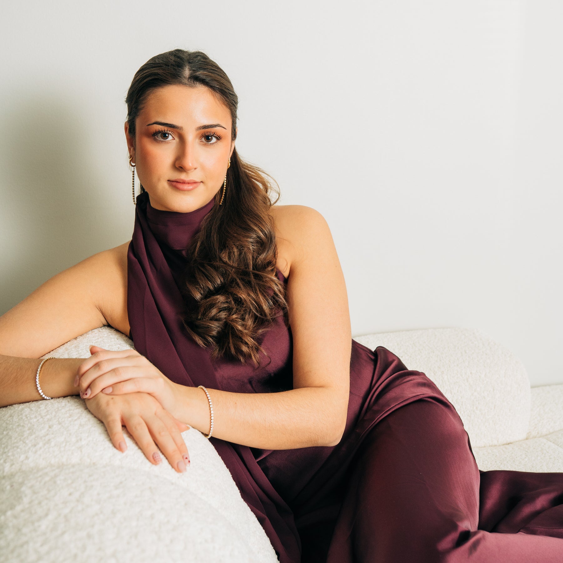 Droppörhängen med strass