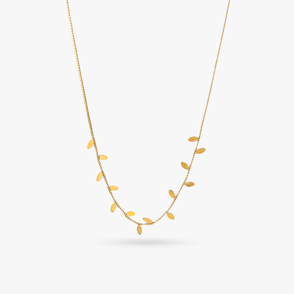 Halsband med glittrande detaljer 18k PVD-plätering