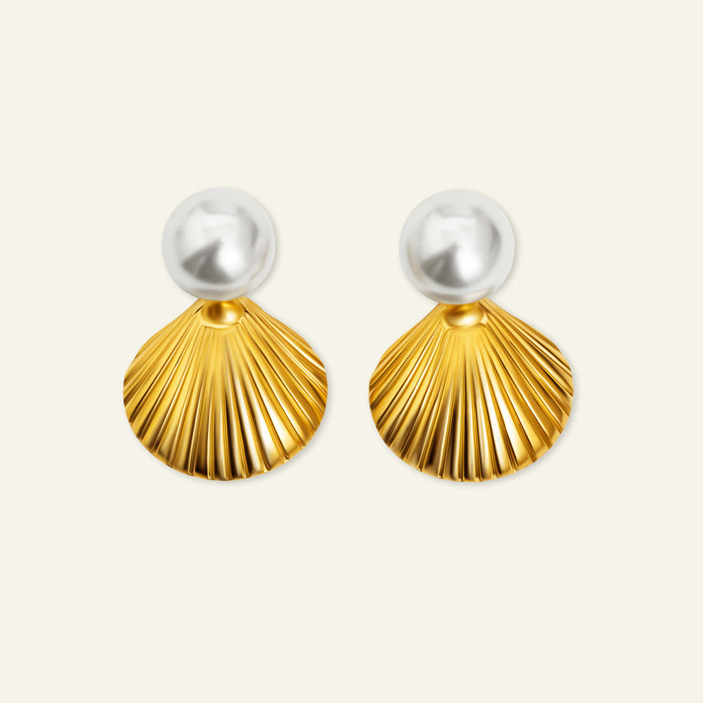 Smycken snäckörhängen stud vattentåligt