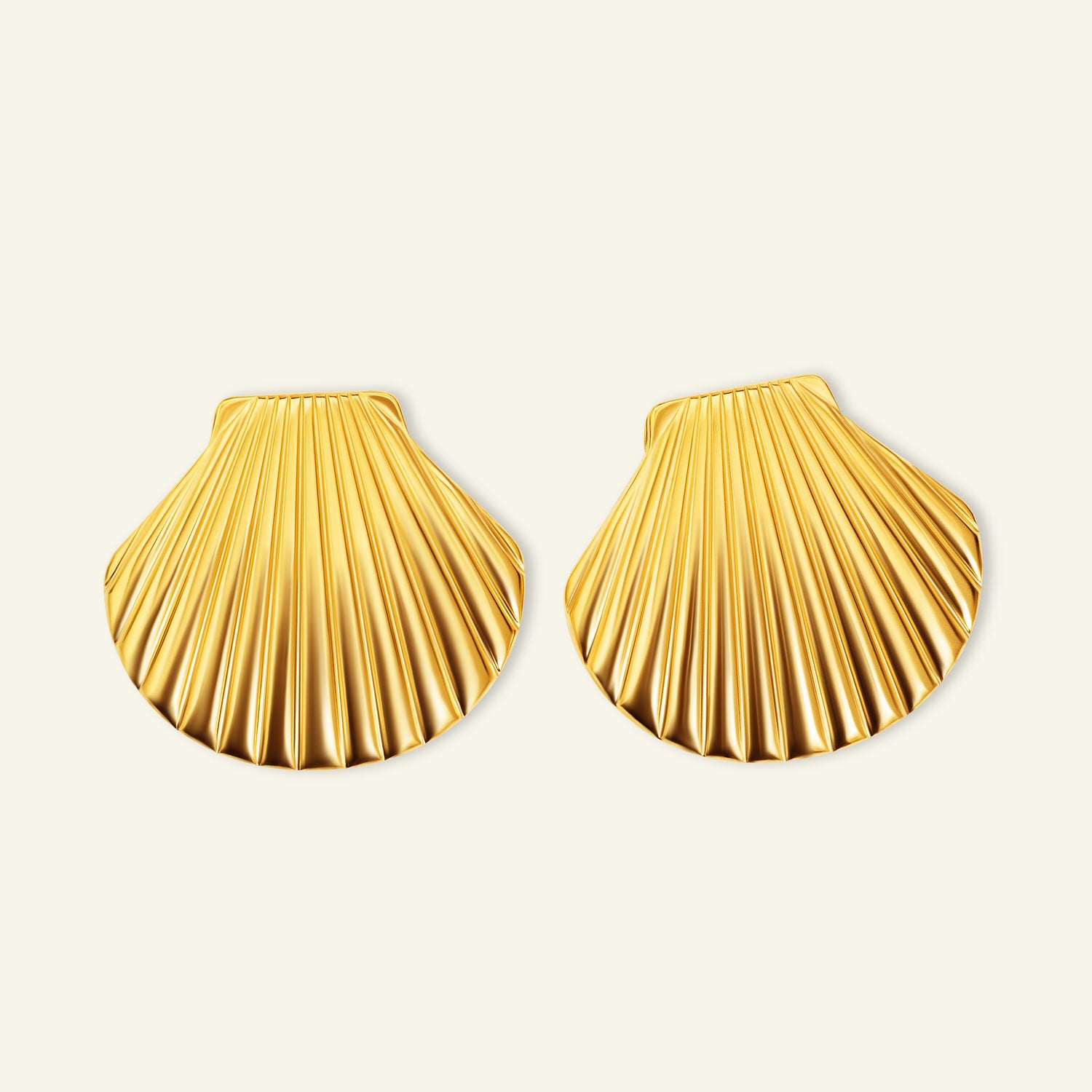 snäck örhöngen stud guld vattentåligt