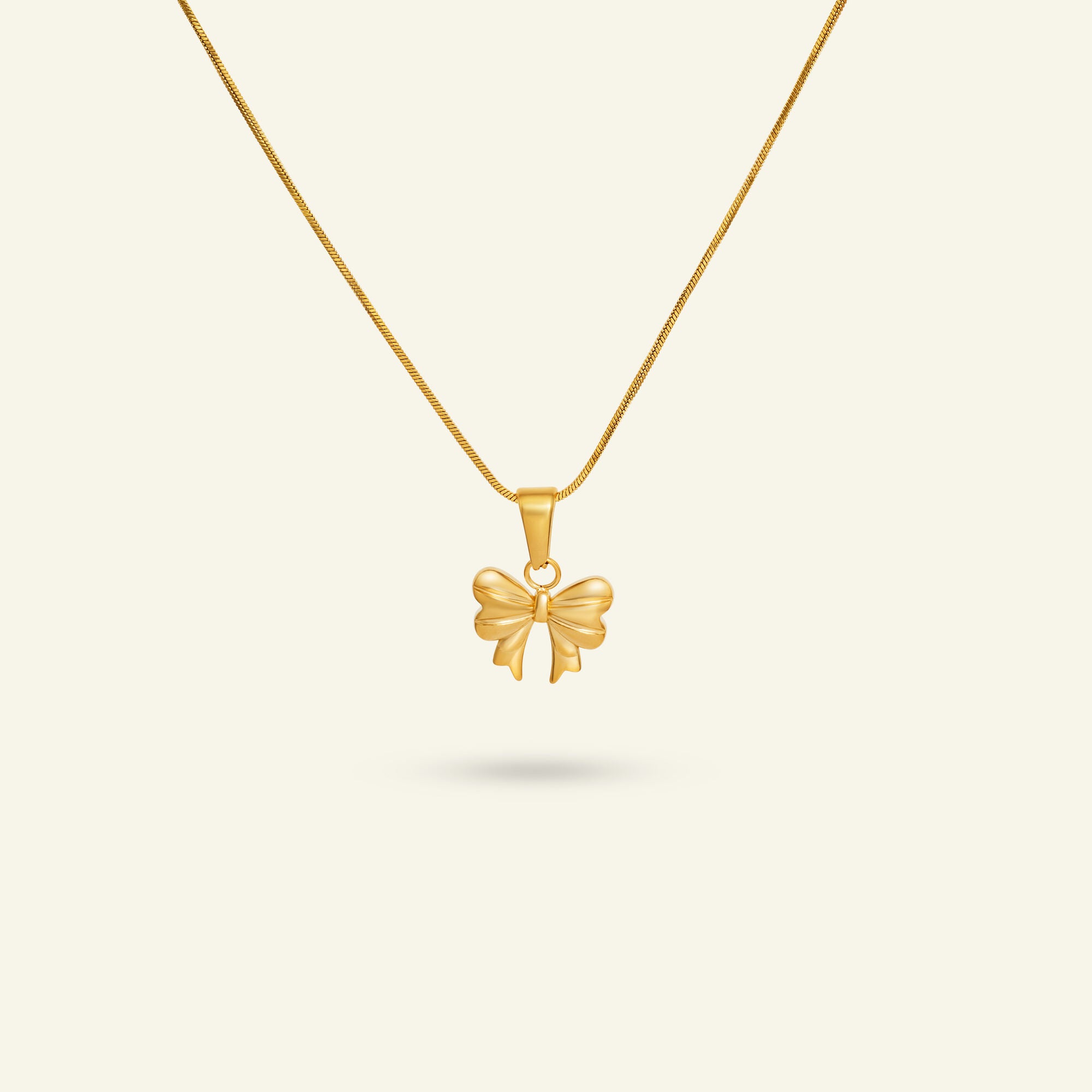 Vattentålig hänge rosett guld