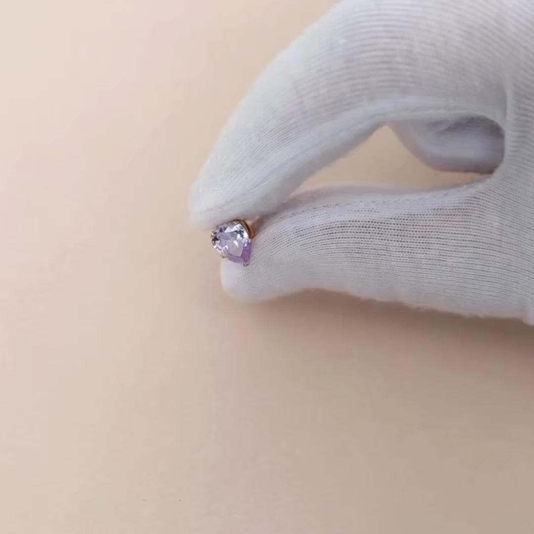 Kristallörhänge droppfromad ljuslila